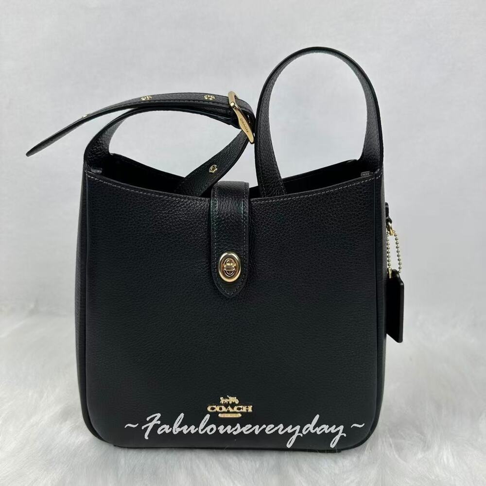 Coach Hadley Convertible Crossbody Bag In Leather/Gold/Black CW002 NWT